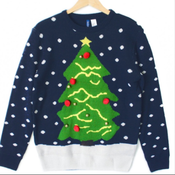 christmas tree hoodie h&m